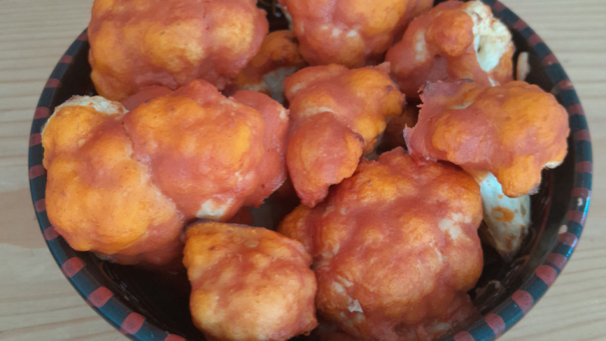 Bouquets de chou-fleur tomate moutarde