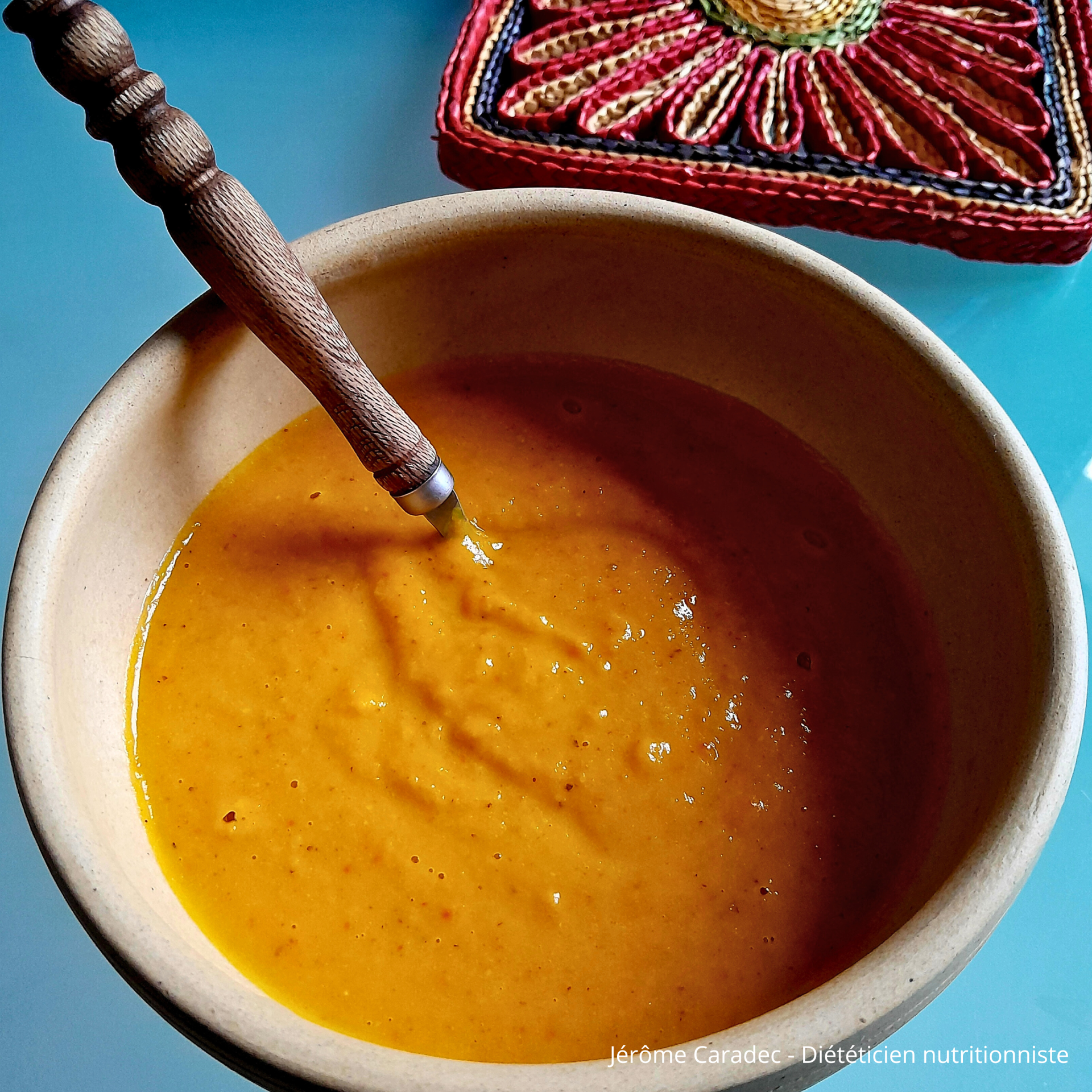 Photo du velouté potimarron épeautre de Jérôme Caradec