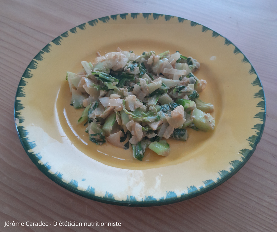 Photo - Feuilles de chou-fleur sauce cacahuète par Jérôme Caradec - Diététicien nutritionniste