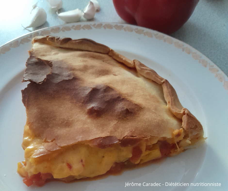 Photo / Pizza double aux poivrons et cheddar par Jérôme Caradec - Diététicien nutritionniste