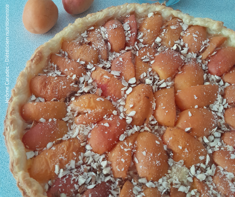 Tarte abricots amandes