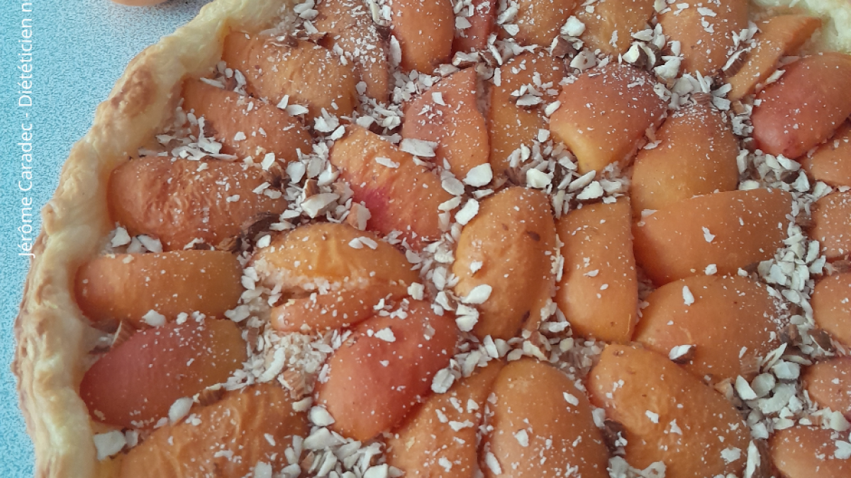 Tarte abricots amandes